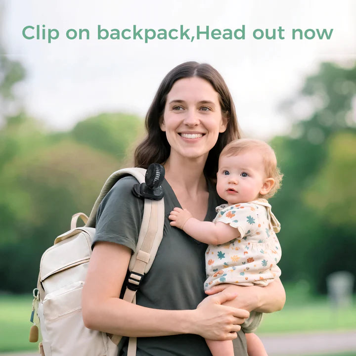 Momcozy Clip-On 4-Speed Portable Stroller Fan