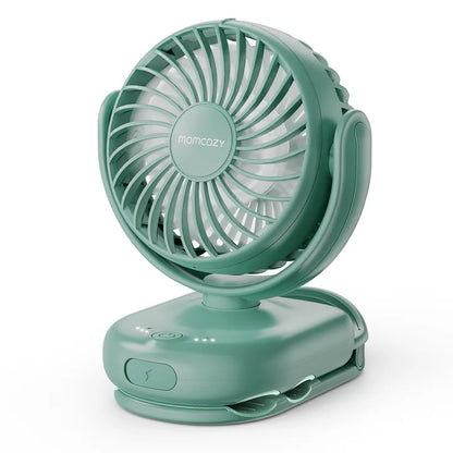 Momcozy Clip-On 4-Speed Portable Stroller Fan – Deep Green