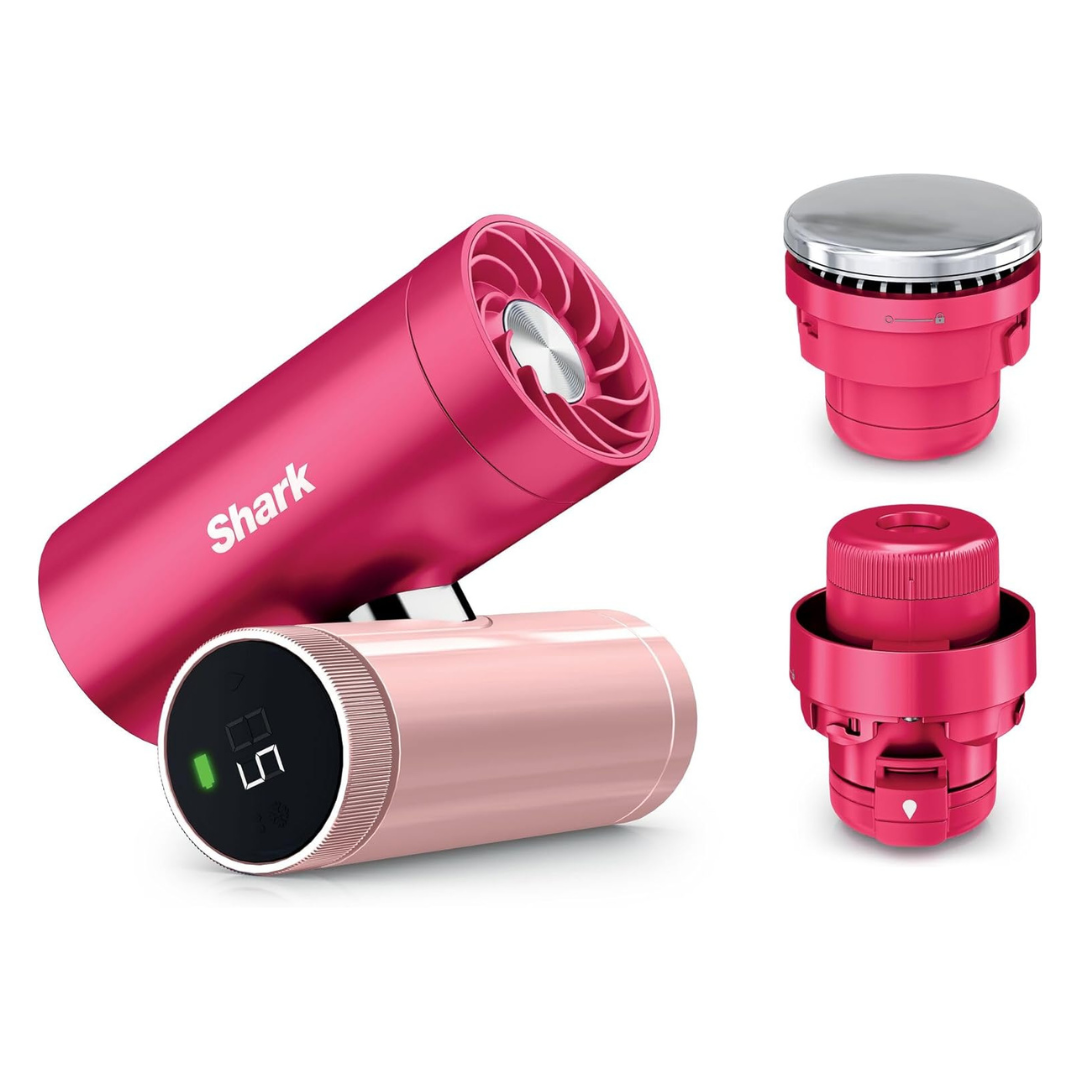 Shark ChillPill 3-in-1 Personal Cooling Fan with Mist & InstaChill System – Dragon Fruit