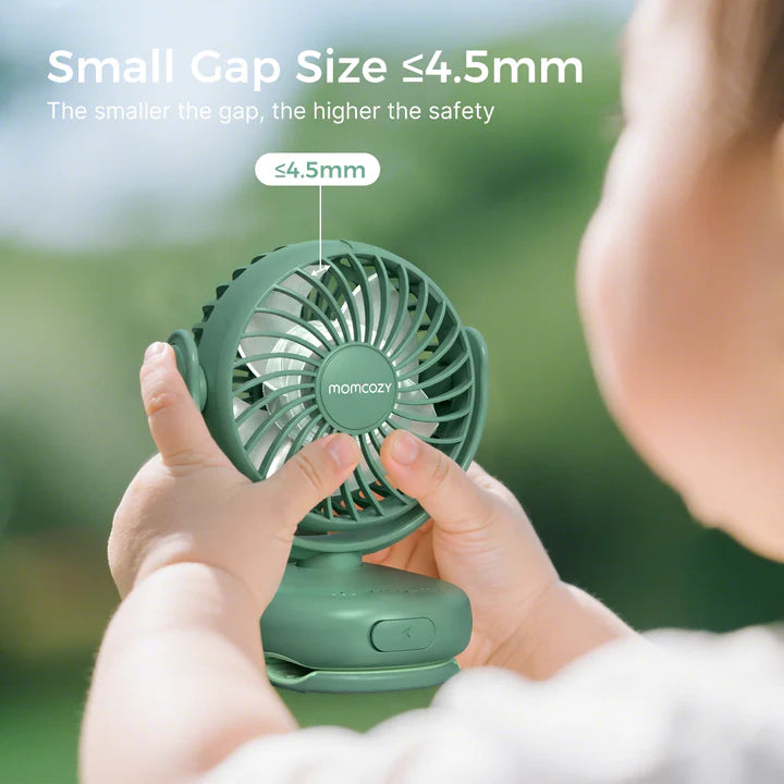 Momcozy Clip-On 4-Speed Portable Stroller Fan – Deep Green