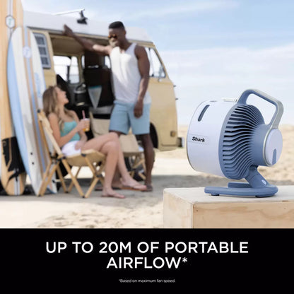 Shark FlexBreeze HydroGo Misting Fan FA050UKPK, Glacier Blue